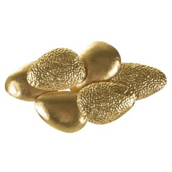 Aplique de pared con forma de concha marina – Elegancia contemporánea 44x11x28 cm