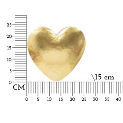 Aplique de pared Corazón Dorado – Lujo y diseño 25,5 x 15 x 24 cm