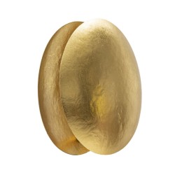 Aplique de pared redondo Goldy – Glamuroso y contemporáneo Ø 26x13 cm