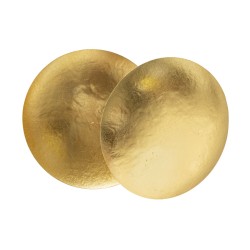 Aplique de pared redondo Goldy – Glamuroso y contemporáneo Ø 26x13 cm