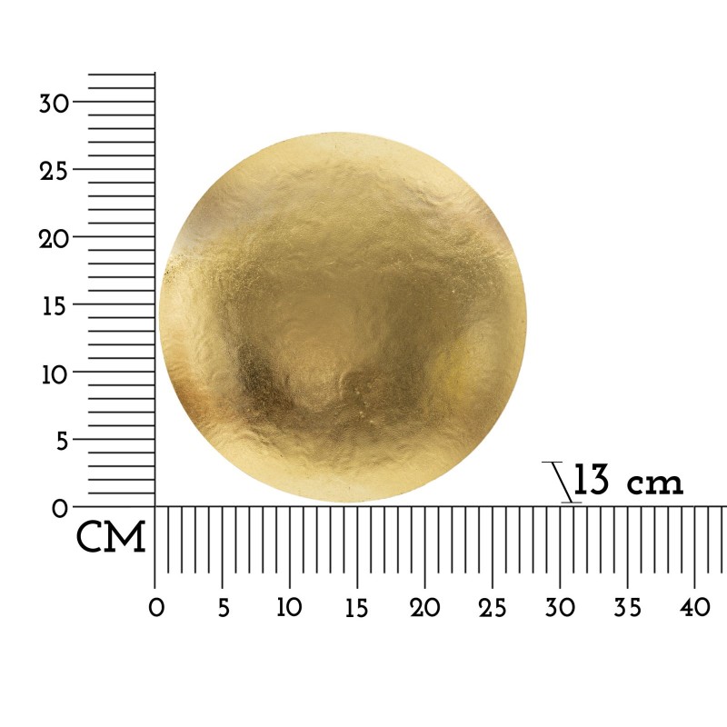 Aplique de pared redondo Goldy – Glamuroso y contemporáneo Ø 26x13 cm