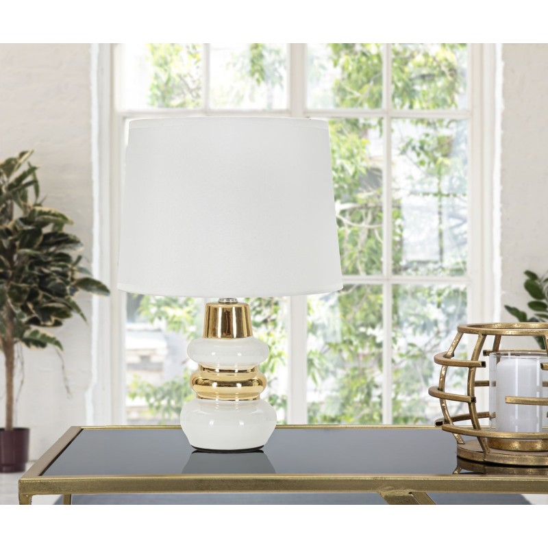 Lámpara de mesa Liara – Elegancia contemporánea Ø 23x32 cm