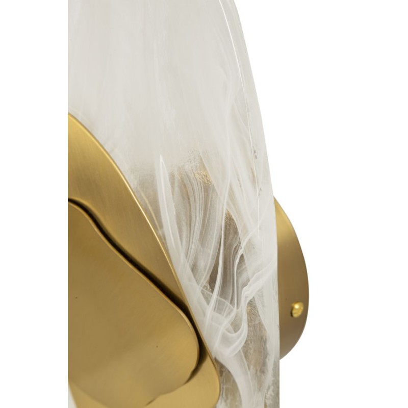 Aplique de pared Gold Ocean – Estilo de lujo 21x8x31 cm