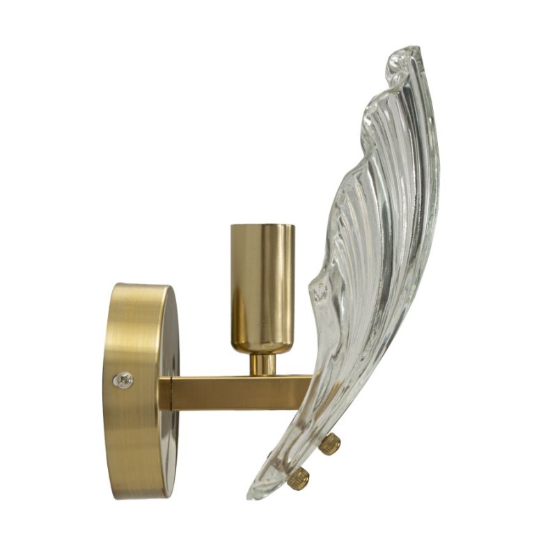 Aplique de pared con forma de concha – Elegancia contemporánea 20x14x22 cm