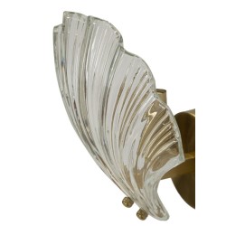 Aplique de pared con forma de concha – Elegancia contemporánea 20x14x22 cm