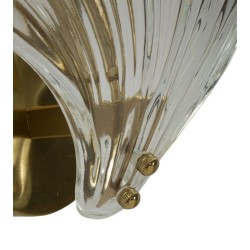 Aplique de pared con forma de concha – Elegancia contemporánea 20x14x22 cm