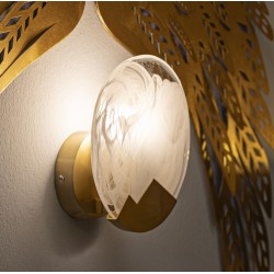 Aplique de pared Luna – Estilo minimalista Ø 20x10 cm