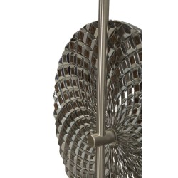 Aplique de pared plateado – Glamour contemporáneo 28x15x54 cm