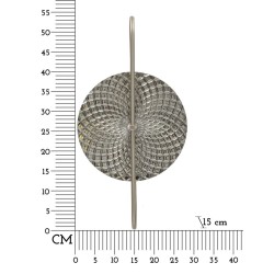 Aplique de pared plateado – Glamour contemporáneo 28x15x54 cm