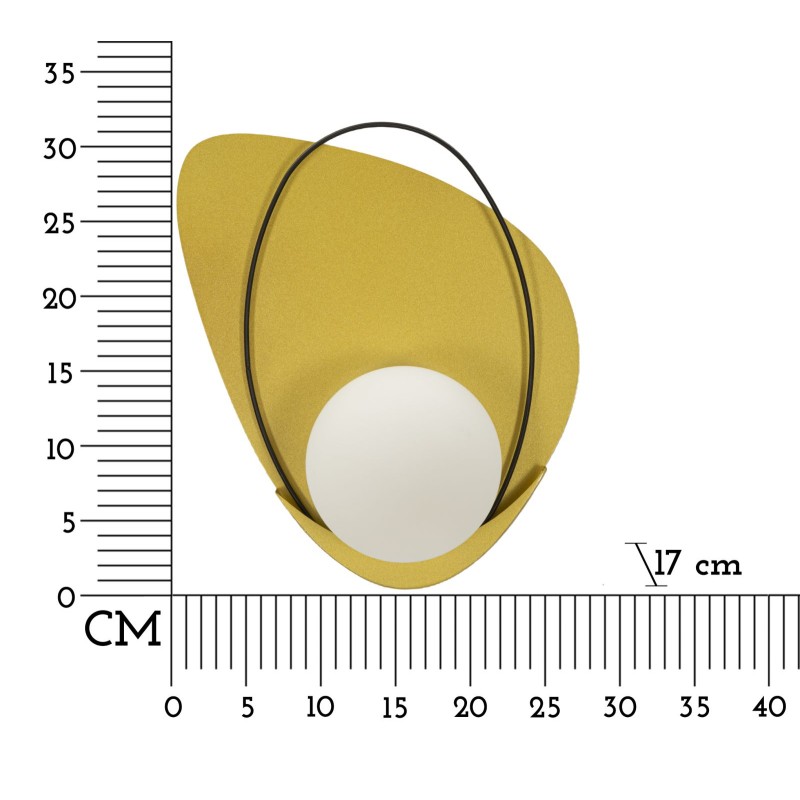 Aplique de pared Circlý – Lujo y elegancia 28x17x32 cm