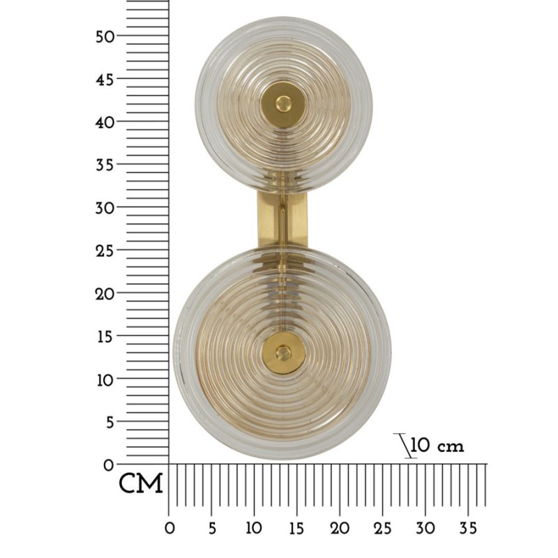 Aplique de pared Venecia – Elegancia de lujo 25x10x52 cm