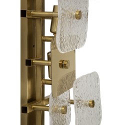 Aplique de pared de cristal – Estilo contemporáneo 24x13x76 cm