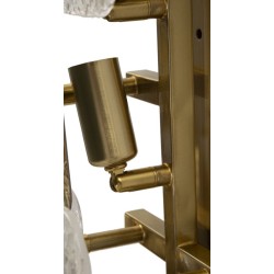 Aplique de pared de cristal – Estilo contemporáneo 24x13x76 cm