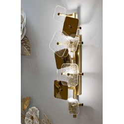 Aplique de pared de cristal – Estilo contemporáneo 24x13x76 cm