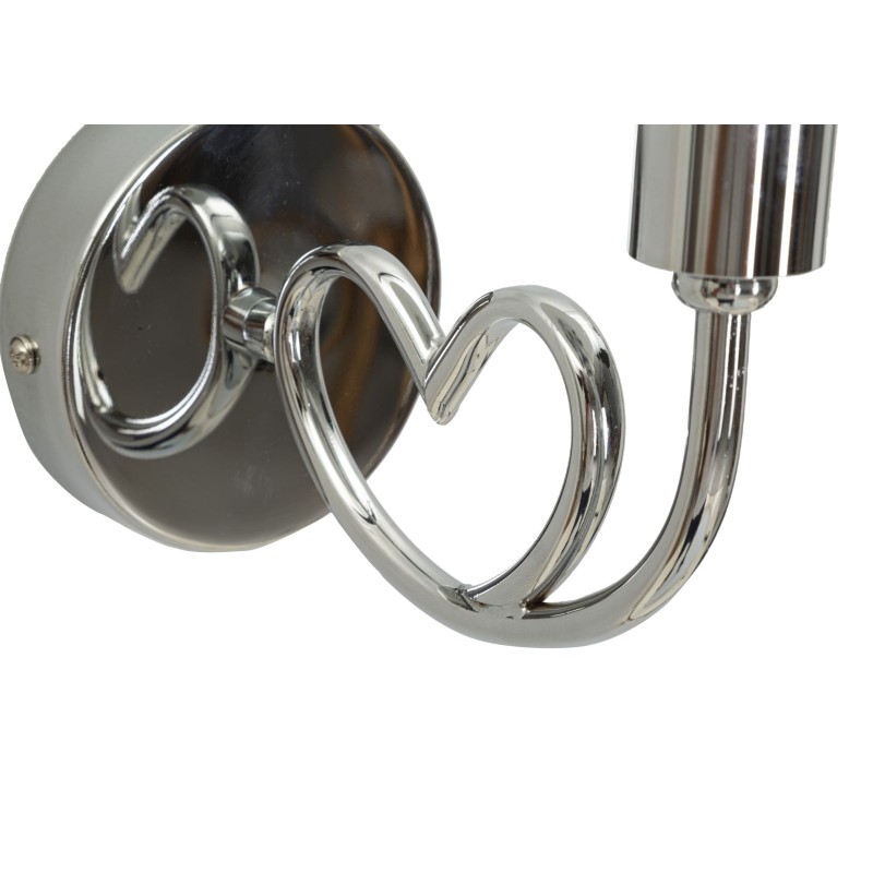 Aplique de pared Lovy plateado – Elegancia contemporánea 23x15x22 cm