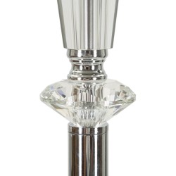 Lámpara de pie plateada: elegancia y diseño…