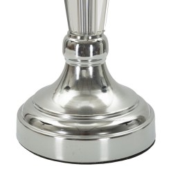 Lámpara de mesa plateada – Lujo contemporáneo Ø 30x56 cm