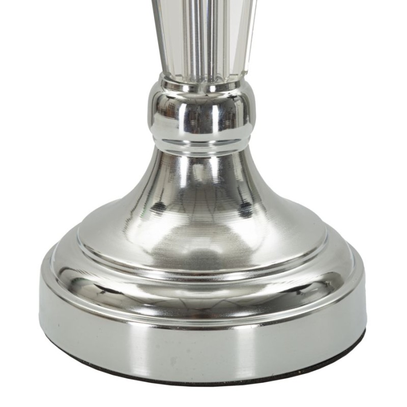 Lámpara de mesa plateada – Lujo contemporáneo Ø 30x56 cm