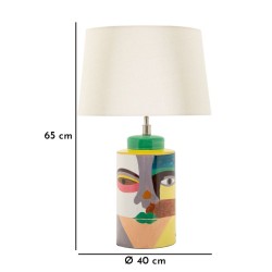 Lámpara de mesa Piccassy Color – Lujo y elegancia Ø 40x65 cm