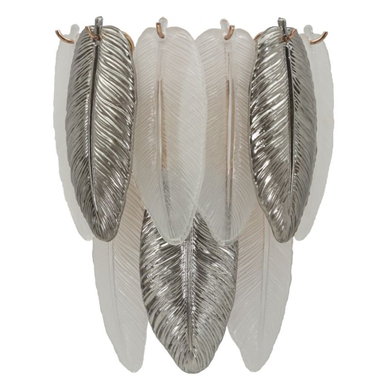 Aplique de pared Leafy – Elegancia Glamurosa 24x15x29 cm