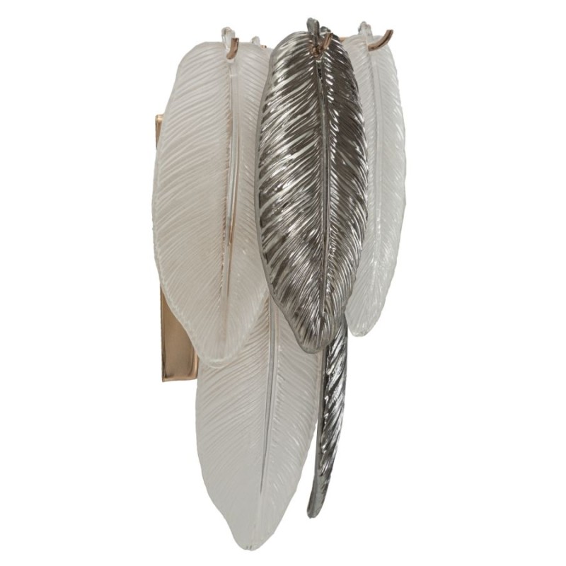 Aplique de pared Leafy – Elegancia Glamurosa 24x15x29 cm