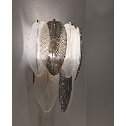 Aplique de pared Leafy – Elegancia Glamurosa 24x15x29 cm