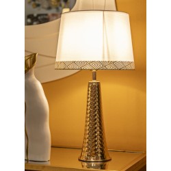 Lámpara de mesa Tower Gold – Elegante y sofisticada Ø 30x54 cm