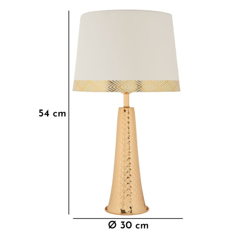 Lámpara de mesa Tower Gold – Elegante y sofisticada Ø 30x54 cm