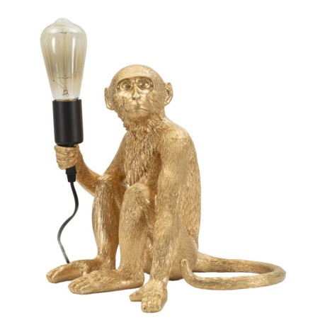 Lámpara de mesa Monkey Sitting Gold – Lujo y glamour 33x33x32 cm