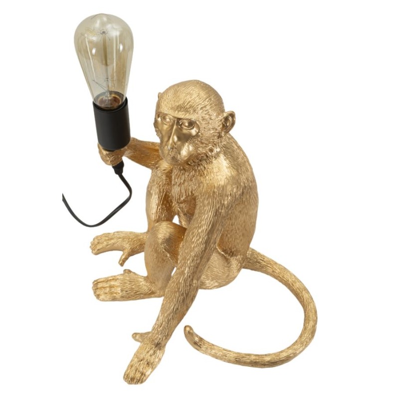 Lámpara de mesa Monkey Sitting Gold – Lujo y glamour 33x33x32 cm