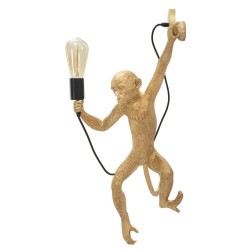 Aplique de pared Mono Dorado – Glamour y Elegancia 32x32x64 cm