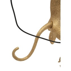 Aplique de pared Mono Dorado – Glamour y Elegancia 32x32x64 cm