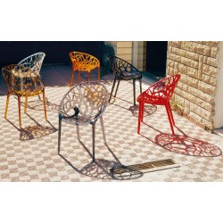 Juego de 2 sillas apilables CRYSTAL