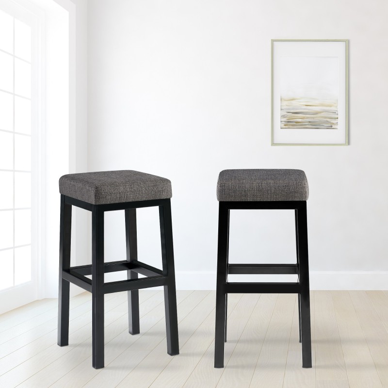 Taburete de bar de tela Taylor B80