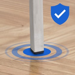 Taburete de bar Damaso E tapizado en tela con base de 4 patas