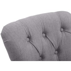 Taburete de bar Lakewood tapizado en tela, estilo antiguo