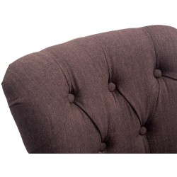 Taburete de bar Lakewood tapizado en tela, estilo antiguo