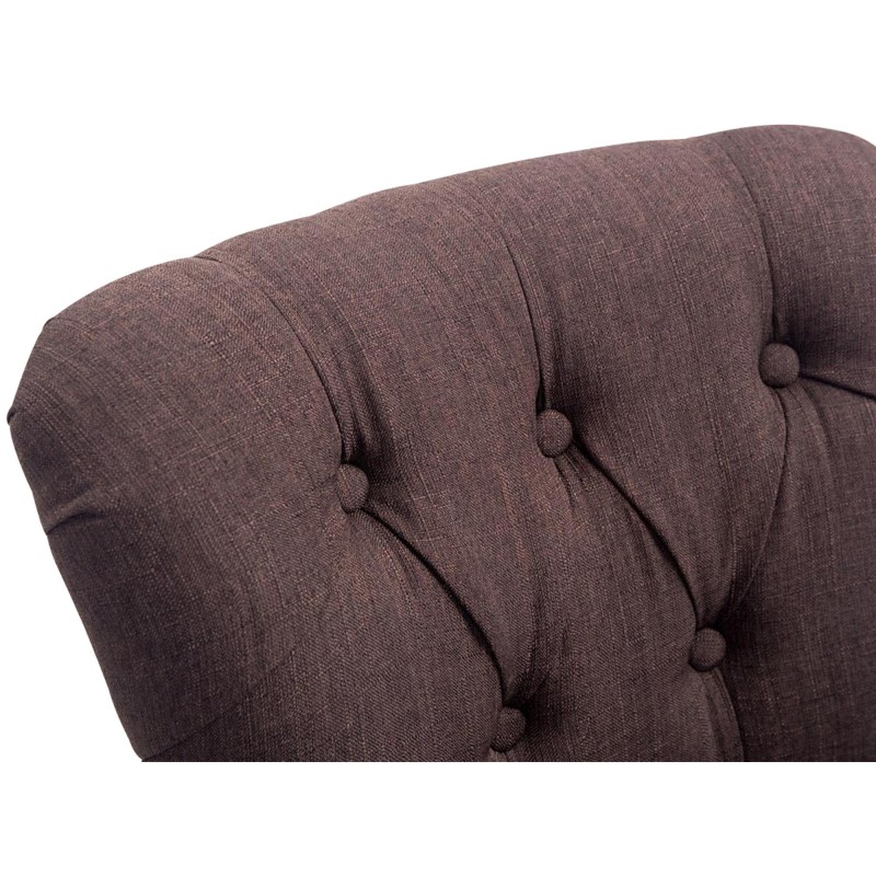 Taburete de bar Lakewood tapizado en tela, estilo antiguo