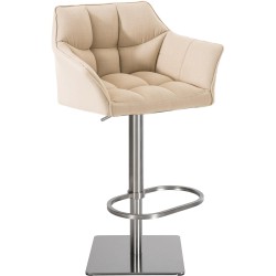 Taburete de bar de tela Damaso E