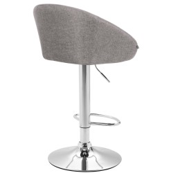 Taburete de bar Miami V2, tapizado en tela C