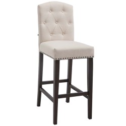 Taburete de bar Louise en tela antigua