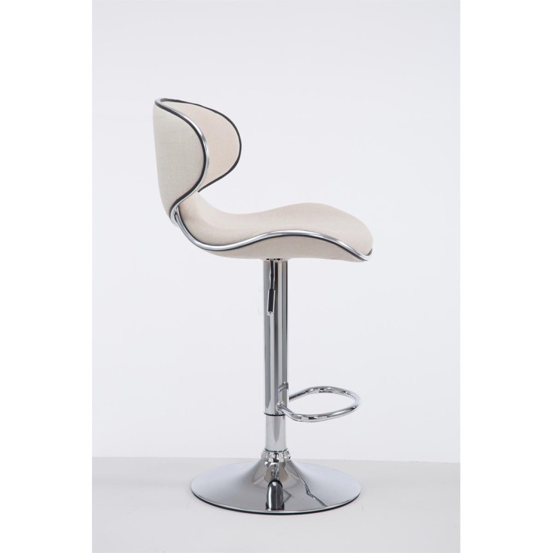 Taburete de bar Las Vegas V2 en tela cromada