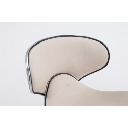 Taburete de bar Las Vegas V2 en tela cromada