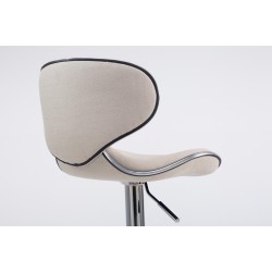 Taburete de bar Las Vegas V2 en tela cromada