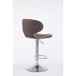 Taburete de bar Las Vegas V2 en tela cromada