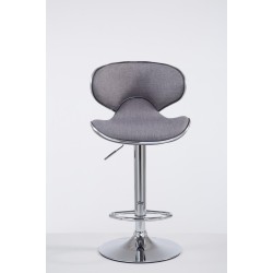 Taburete de bar Las Vegas V2 en tela cromada