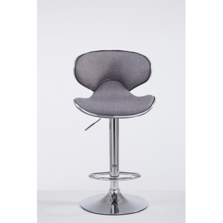 Taburete de bar Las Vegas V2 en tela cromada