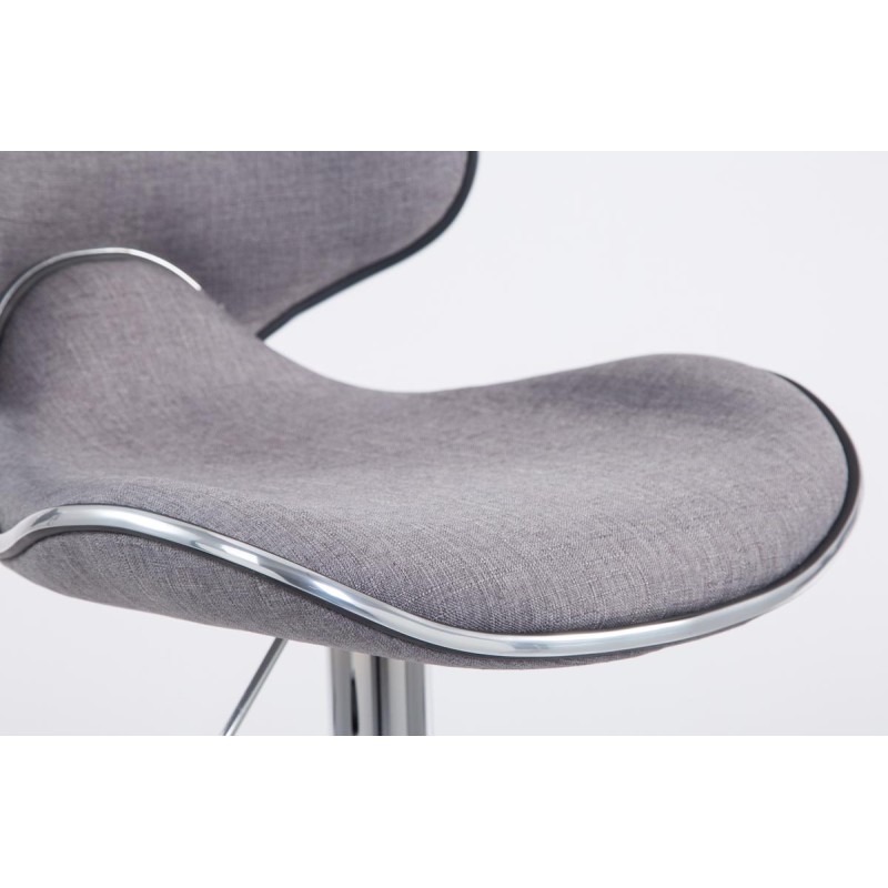 Taburete de bar Las Vegas V2 en tela cromada