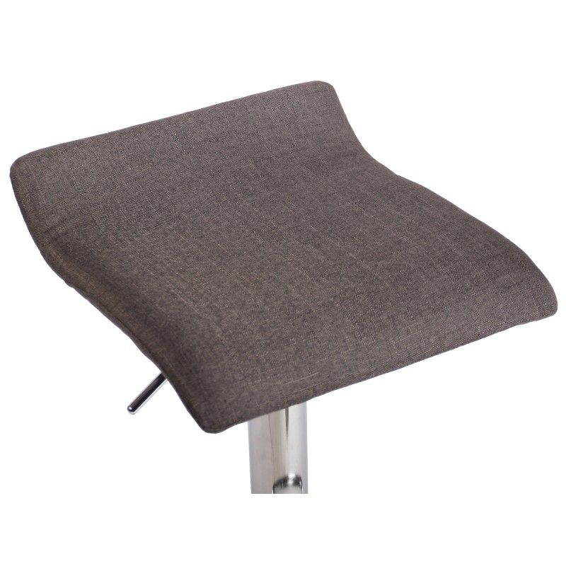 Taburete de bar Dyn V2, tapizado en tela C