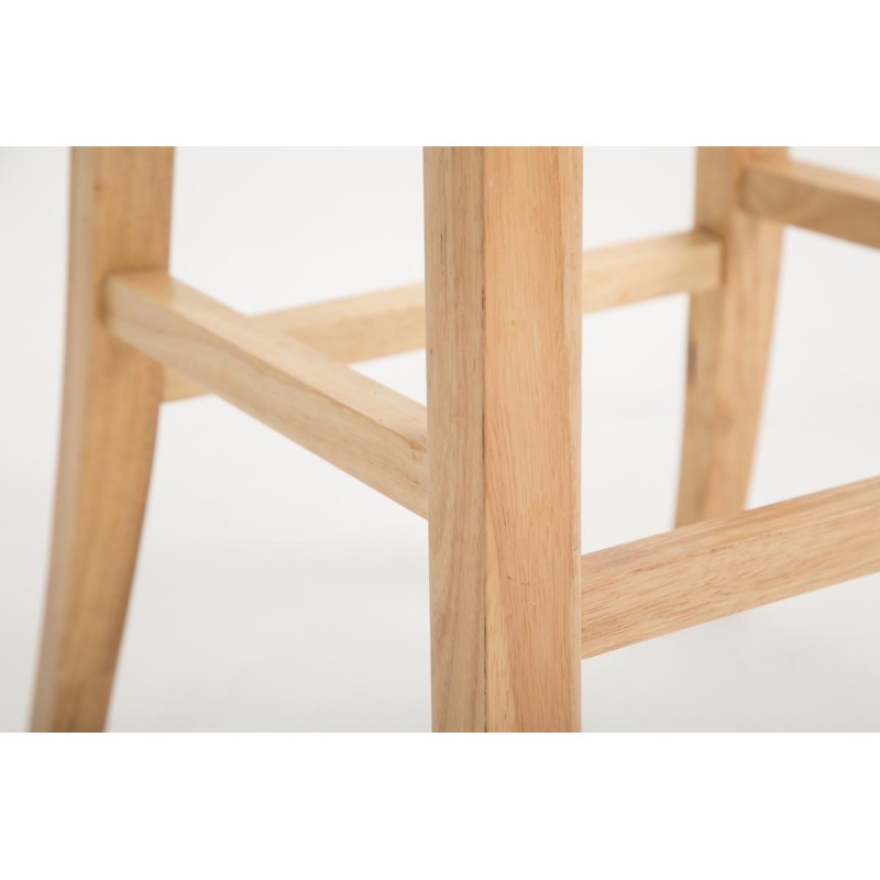 Taburete de bar Bregenz en piel sintética Natura